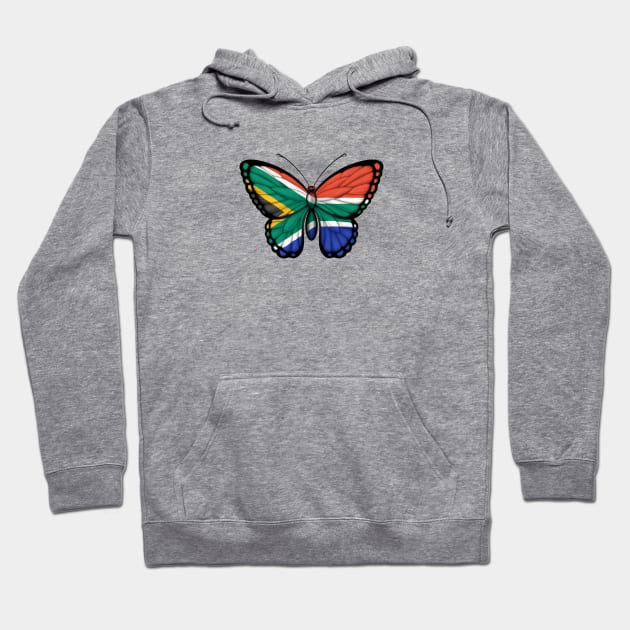 South African Flag Butterfly Hoodie by jeffbartels